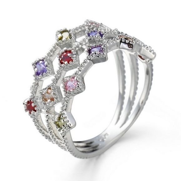 Sterling silver size 9 ring - Picture 2 of 3